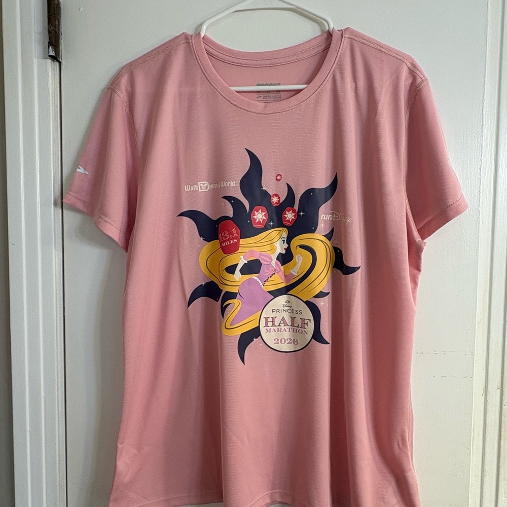 Princess runDisney Half Marathon 2026 Pink Graphic Tee
